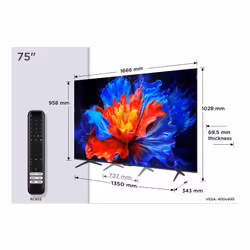 TCL P89K Serie Smart TV QLED 4K 75" 75P89K, audio Onkyo 2.1, Dolby Vision & Atmos, Google TV - Vista aggiuntiva 2