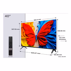 TCL S59K Serie Smart TV QLED FHD 40" 40S59K, Dolby Audio, HDR10, Android TV