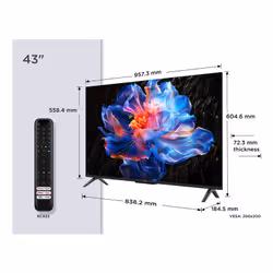TCL Serie Smart TV 4K Ultra HD 43" 43P69K, Dolby Audio, HDR10+, Google TV - Vista aggiuntiva 4