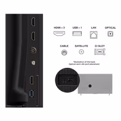 TCL P6K Serie Smart TV 4K Ultra HD 55" 55P6K, Dolby Audio, HDR10+, Google TV - Vista aggiuntiva 4