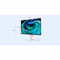 TCL 25G54 Monitor PC 63,5 cm (25") 1920 x 1080 Pixel Full HD QLED Bianco - Vista aggiuntiva 3