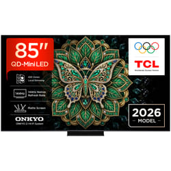 TCL C6K Pro TV 85C6K PRO 85” QD-Mini LED TV, 4K HDR 1000 nits, 420 zone di dimming, Pannello HVA Matte, Google TV, Dolby Vision & Atmos, 2.1 Onkyo, 144Hz, AirPlay 2