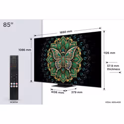 TCL C6K Pro TV 85C6K PRO 85” QD-Mini LED TV, 4K HDR 1000 nits, 420 zone di dimming, Pannello HVA Matte, Google TV, Dolby Vision & Atmos, 2.1 Onkyo, 144Hz, AirPlay 2 - Vista aggiuntiva 5