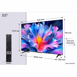 TCL P69L 55P6L TV 139,7 cm (55") 4K Ultra HD Smart TV Wi-Fi Nero - Vista aggiuntiva 4