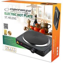 Esperanza - EKH003K - Piastra di cottura (1000 w), nero