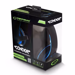 Esperanza EGH300B Auricolare Cablato A Padiglione Cuffie gaming con filo Nero, Blu - Vista aggiuntiva 4