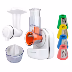 Esperanza EKM027 grattugia e spiralizzatore elettrici Grattugia elettrica Plastica Bianco