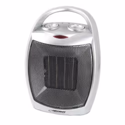 Esperanza EHH006, Ceramica, Interno, Pavimento, Nero, Manopola, 1500 W
