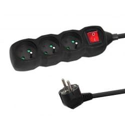 Esperanza ELK211K prolunghe e multiple 3 m 3 presa(e) AC Interno Nero