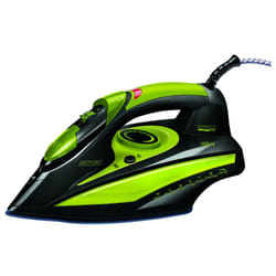 MPM MZE-04 ferro da stiro Ferro da stiro a secco e a vapore Piastra in Ceramica 2400 W Nero, Verde