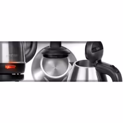 MPM MCZ-84M bollitore elettrico 1 L 1600 W Nero, Acciaio inox