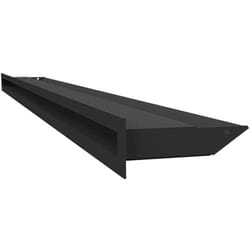 Kratki - griglia di ventilazione air Griglia aria calda 6 x 100 cm Nero Griglia di scarico per ventilazione camino Presa d'aria con un angolo di 45