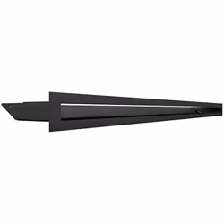 KRATKI griglia di ventilazione AIR | Griglia aria calda 6 x 80 cm | Nero | Griglia di scarico per ventilazione camino | Presa ...