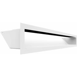 Kratki - griglia di ventilazione air Griglia aria calda 9 x 60 cm Grafite Griglia di scarico per ventilazione camino Presa d'aria con un angolo di 45