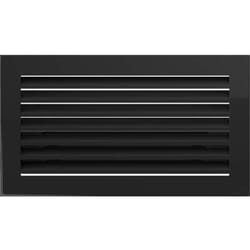 Kratki - griglia di ventilazione griglia camino fresh 17cm x 17cm nero