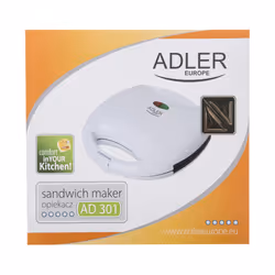 Adler AD 301 tostiera 750 W Bianco - Vista aggiuntiva 7