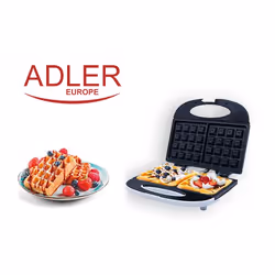 Adler AD 311 piastra per waffle 2 waffle 700 W Nero, Bianco - Vista aggiuntiva 6