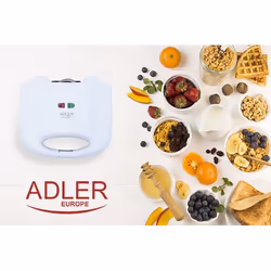 Adler AD 311 piastra per waffle 2 waffle 700 W Nero, Bianco - Vista aggiuntiva 7