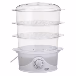 Adler AD 633 pentola a vapore 3 cestello/i Libera installazione 800 W Bianco - Vista aggiuntiva 4