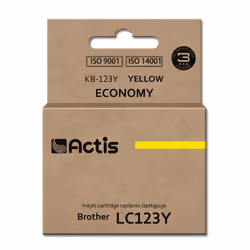 Actis KB-123Y, Resa standard, Giallo, Inchiostro colorato, 10 ml, 1 pz, Confezione singola