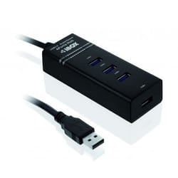 iBox IUH3FB hub di interfaccia 5000 Mbit/s Nero