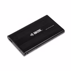 iBox HD-01, Custodia per Disco Rigido (HDD), 2.5", SATA, Collegamento del dispositivo USB, Nero