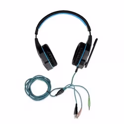 iBox X8 Auricolare Cablato A Padiglione Gaming Nero, Blu - Vista aggiuntiva 2