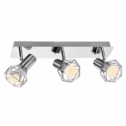 Activejet AJE-BLANKA 3P, 3 lampadina(e), E14, IP20, Argento