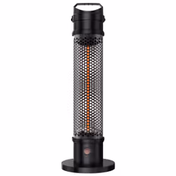 Activejet Riscaldatore da esterno in acciaio APH-IS800, Riscaldatore per cortile indipendente, Nero, Plastica, Acciaio inox, ...