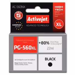 Activejet AC-560NX, Resa elevata (XL), Nero, Inchiostro colorato, 22 ml, 1 pz, Confezione singola