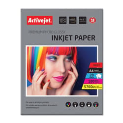 Activejet AP4-180G20 carta fotografica A4 Bianco Lucida