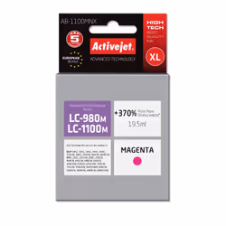 Activejet AB-1100MNX, Resa elevata (XL), Magenta, Inchiostro colorato, 19,5 ml, 1 pz, Confezione singola