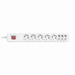 Activejet APN-8G/1,5M-GR, 1,5 m, Interno, Tipo C, Tipo E, Tipo E, Plastica, Grigio