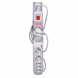 Activejet APN-8G/1,5M-GR prolunghe e multiple 8 presa(e) AC Interno Grigio