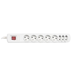 Activejet APN-8G/5M-GR prolunghe e multiple 8 presa(e) AC Interno Grigio