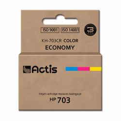Actis KH-703CR, Resa standard, Ciano, Magenta, Giallo, Inchiostro colorato, 12 ml, 1 pz, Confezione singola