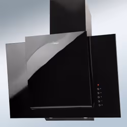 Akpo WK-4 Grand Eco, 450 m³/h, 51 dB, 61 dB, Cappa aspirante a parete, Nero, Pulsanti