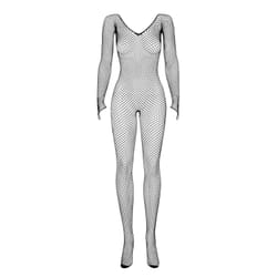 Obsessive N109 S/M completo e body da lingerie Nero Elastan, Nylon