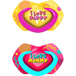 Canpol babies Neon Love A 0-6m Pink 2 pz