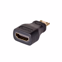 Akyga AK-AD-04 adattatore per inversione del genere dei cavi HDMI Type A (Standard) HDMI Type C (Mini) Nero, Oro - Vista aggiuntiva 2
