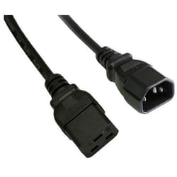 Akyga AK-UP-02 cavo di alimentazione Nero 1,8 m Accoppiatore C14 Accoppiatore C19