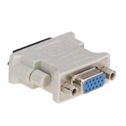 Akyga VGA-F/DVI-M DVI 24+5 Blu, Bianco
