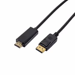 Akyga AK-AV-05 cavo e adattatore video 1,8 m HDMI tipo A (Standard) DisplayPort Nero, Oro - Vista aggiuntiva 2