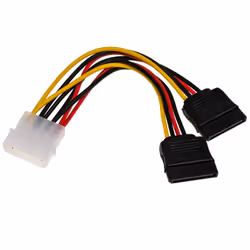 Akyga AK-CA-16, 0,15 m, Molex (4-pin), 2 x SATA a 15 pin, 90 mm, 98 mm, 1,3 cm