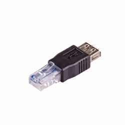 Akyga AK-AD-27 adattatore per inversione del genere dei cavi RJ45 USB 2.0 type A Nero - Vista aggiuntiva 2