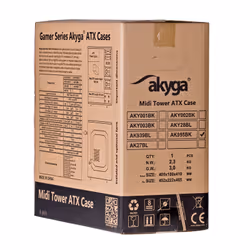 Akyga ' ak995bk PC"ATX Nero Midi Tower - Vista aggiuntiva 8