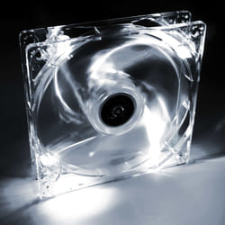 Akyga System fan 12 cm LED white AW-12A-WH Molex 120x120 mm Case per computer Ventilatore Trasparente 1 pz