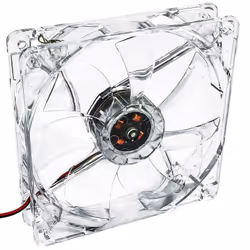 Akyga System fan 12 cm LED white AW-12A-WH Molex 120x120 mm Case per computer Ventilatore Trasparente 1 pz