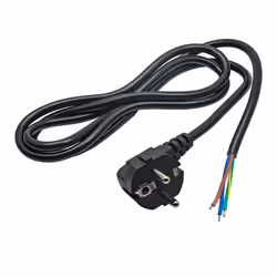 Akyga Power cable AK-OT-01A with open tin CEE 7/7 250V/50Hz 1.5m, 1,5 m, CEE7/7