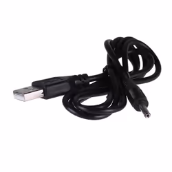 Akyga AK-DC-03, 0,8 m, USB A, Nero